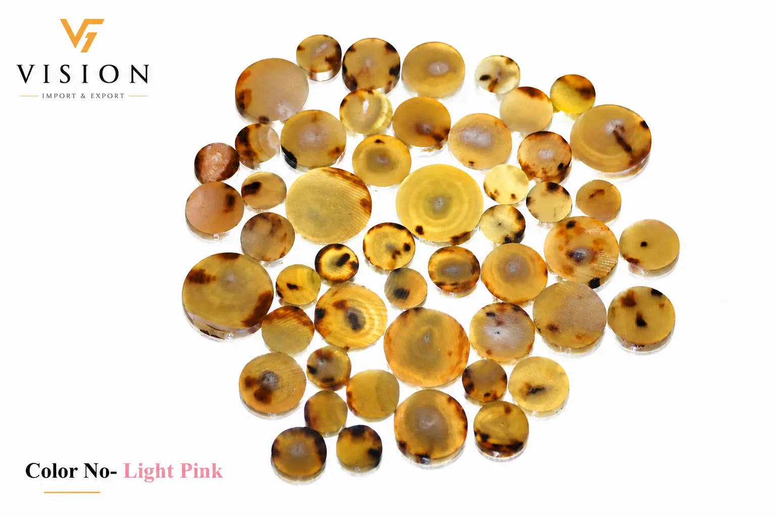 Cattle Horn Color Button Blanks – Pink
Color: Light Pink, Medium Pink & Dark Pink
Available Sizes: 