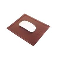 Custom Logo Genuine Leather Mousepad Computer Laptop Desktop Mat Durable Mouse Pad for Office and Home