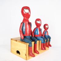 Wholesale Custom Engraved Handmade TV & Movie Character Figurines Eco-Friendly Wooden Home Decor Sets