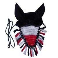 White Red Black Customize Horse Fly Veils Cotton Ear Bonnet Fringes UV Protection Breathable Feature Manufactured Kanpur India