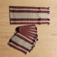 2026 New Bohemian Rectangle Table Runner With Fringe Edge Decorative Placemat For Living Room Bedroom Kitchen
