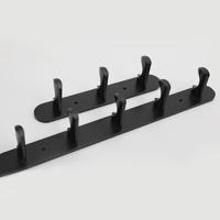 Kitchen Adhesive Wall Mounted Single Tier Metal Hanger Hooks Tool Attachments for Efficient Organization