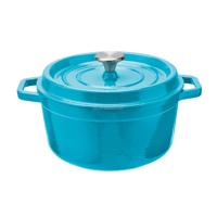 Enameled Cast Iron Dutch Oven with Black Enamel Coating Non-Stick Oven Safe Gas & Induction Ready with Pot Cover