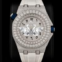 Designer Inspired Mens Mechanical Classic Luxury Fashion Watch White Rubber Sports Strap Stainless Steel Case Analog