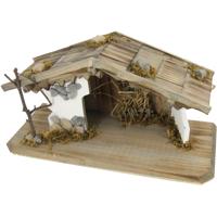 ZICOM Germany Nativity Stable 37x15x20.5cm Christmas Holiday Supplies for 6-10cm Figures (Model 9069-S075)