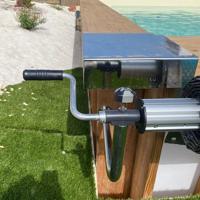 Solar pool cover and a pool cover reel