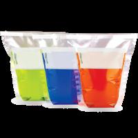 Sterile Stand-Up Sample Bag for Liquid Samples Thermoplastic Laminate 360/650ml Capacity LABPLAS Brand Self Standing Flexible
