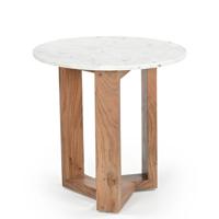 Luxury Marble Wood Eco-Friendly Side Table Storage Modern Bedside/Nightstand/End Table Living Room Entry Hotel Apartment Home