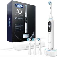 Oral-B IO Series 10 Rechargeable Electric Toothbrush for Adults Children White Medium Hard Silicone for Travel Hotel Use
