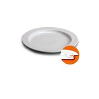 Unisono Plus 26cm White One-Handed Dinnerware Plate with Eating-Aid Eco-Friendly Special Plate for Restaurants