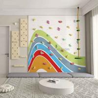 JP Development Factory Price Rock Climbing Training Board Home Climbing Wall LLDPE Wooden Materials Not Collapsible 1 Year