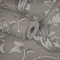 Made in Germany - Sale Wallpaper Rolls Floral Grey Beige Stocklot Non Woven Wallpaper Stock Clearance - 10,05 x 0,53 m