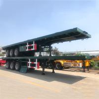 CIMC 20ft 40ft 3 Axles Flatbed Semi Container Truck Tralier for Sale in Pakistan