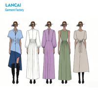 Private Label Clothing Manufacturers Cut and Sew Women High Quality Dresses OEM ODM Service Provided