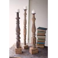 Premium Wooden Candle Stand for Tabletop Display with Elegant Shape Durable Construction Eco-friendly and Christmas Decor