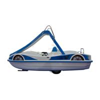 Foot-Powered Inflatable Propeller Pedal Boat with Silicone Material for Kids-Small Commercial Use