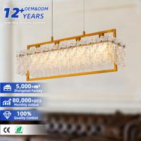 Modern Custom Metal Round Large Nordic Chandeliers Bedroom Living Room Pendant Ceiling Light Led K9 Luxury Crystal Chandelier
