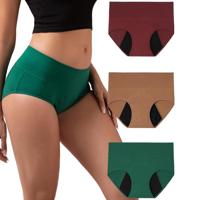 Womens Period Underwear Leak Safe Absorb Layer Breathable Knit Supportive Waist Full Coverage Odor Control Direct Factory