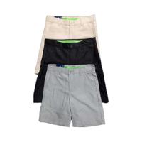 Men's Slim Golf Shorts Custom Logo Quick Dry Moisture Wicking Solid Color Mid Plus Size Casual Style Polyester Material Made