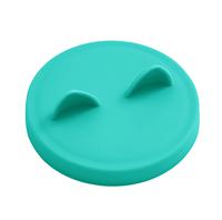 Silicone Automatic Waterproof Rounded Pet Lick Pad Eco-Friendly Food Grade Dog Cat Small Pets Bath Soothing Geometric Pattern